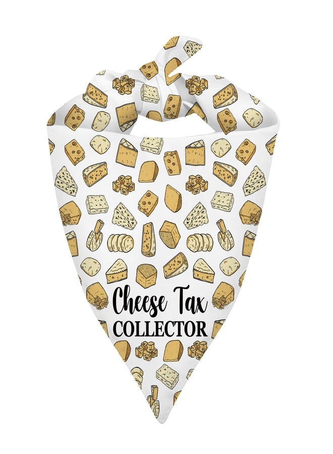 G2TUP Dog & Cat Owners Gift Cheese Tax Collector Bandana Pet Scarf Dog Lover Doggy Mom Gift Cheesy Patterns for Pet Foodies (Cheese Tax Collector DB) - Image 1